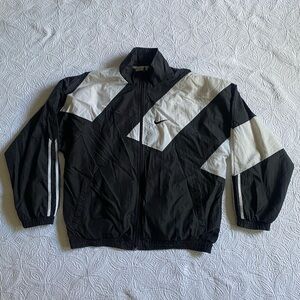 Nike Black and White Windbreaker Jacket